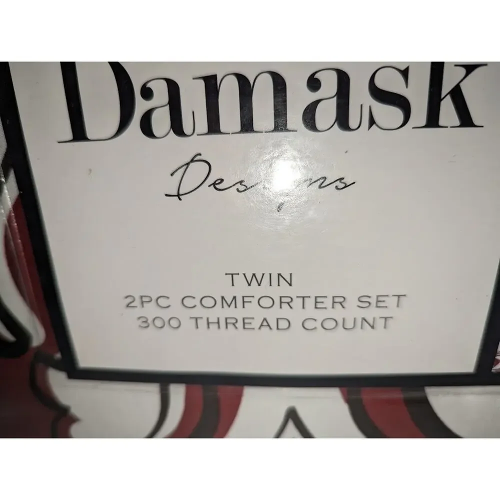 Charter Club Damask Designs Outline Damask Comforter Set 2pc 300 Thread ct Twin